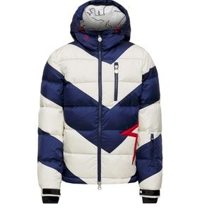 PERFECT MOMENT KIDS 'MOJO' SKI JACKET - BLUE/WHITE - AGE 6YRS - MSRP $550 BNWT